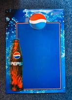 Pepsi Cola reclame krijt/magneet bord (metaal), Verzamelen, Merken en Reclamevoorwerpen, Ophalen, Gebruikt, Reclamebord