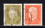 803 - Duitse Rijk michel 465/466 gestempeld Rijkspresidenten, Postzegels en Munten, Postzegels | Europa | Duitsland, Overige periodes