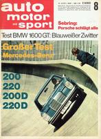 AMS 1968 nr. 8 (oa Mercedes 220 - Iso Rivolta - BMW 1600 GT), Verzenden, Gelezen, Algemeen