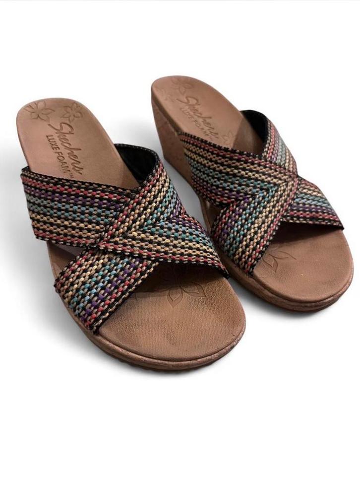 Skechers Cali Beverlee Sleehak Sandalen Maat 38, Kleding | Dames, Schoenen, Nieuw, Sandalen of Muiltjes, Bruin, Ophalen of Verzenden