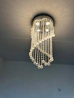 2 Stijlvolle Kroonluchters voor Woonkamer, Huis en Inrichting, Lampen | Kroonluchters, Ophalen, Zo goed als nieuw, Glas