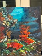 Schilderij school vissen, Ophalen