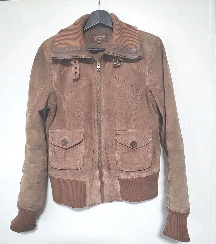 Casual Wear bruin leren jas maat 40 gratis verzenden, Kleding | Dames, Jassen | Winter, Zo goed als nieuw, Maat 38/40 (M), Bruin