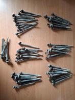Te koop 65 gebruikte houtdraadbouten., Ophalen of Verzenden, Gebruikt, 100 tot 250 mm, Schroeven