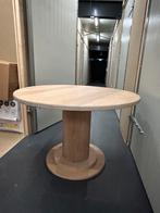 Massief houten ronde tafel - Meubelmaker vakwerk, Huis en Inrichting, Tafels | Eettafels, Ophalen, 100 tot 150 cm, Zo goed als nieuw