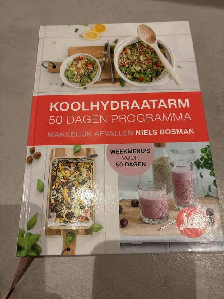 Koolhydraatarm 50 dagen programma - Nieuwstaat, Boeken, Kookboeken, Nieuw, Voorgerechten en Soepen, Europa, Gezond koken, Ophalen of Verzenden