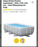 Zwembad prism intex 3m x 1.75m x 0.80m, Minder dan 80 cm, 300 cm of meer, Ophalen of Verzenden, Zo goed als nieuw