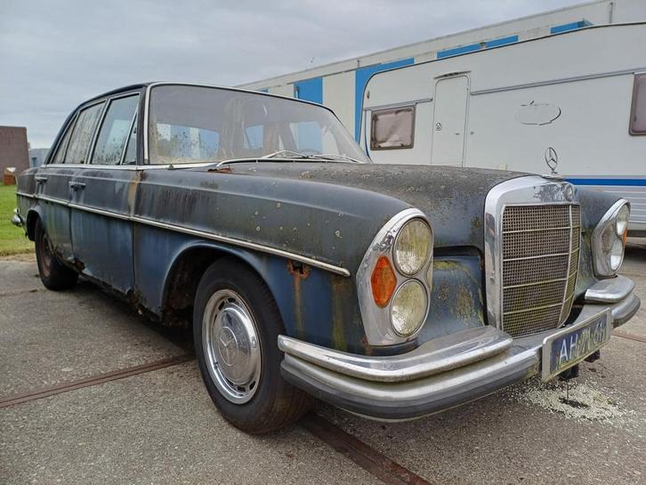 1966 Mercedes-Benz S-klasse 300D Blauw/Diesel 5cil/, Auto's, Oldtimers, Particulier, Diesel, Sedan, Handgeschakeld, Geïmporteerd