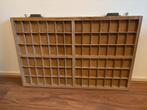 Vintage Houten Letterbak, Ophalen, Met plank(en), Gebruikt, Minder dan 150 cm