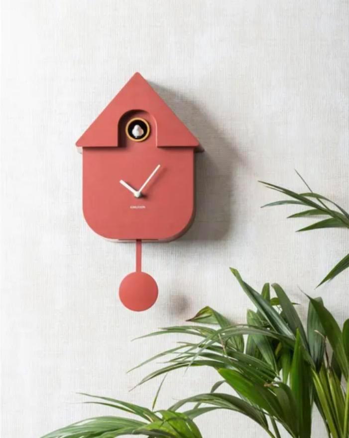 Karlsson wandklok Modern Cuckoo, Huis en Inrichting, Woonaccessoires | Klokken, Nieuw, Wandklok, Analoog, Ophalen of Verzenden