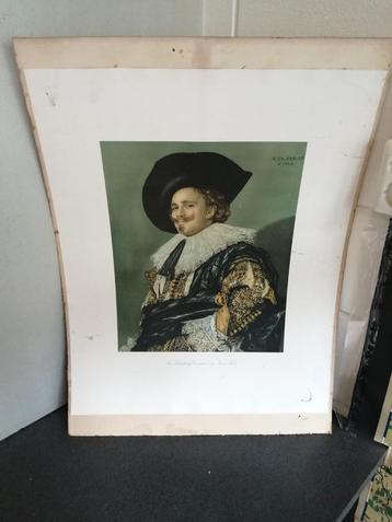 ZEER OUDE PLAAT PRACHT KLEUREN IN GELEEFDE STAAT 70X50 CM.
 beschikbaar voor biedingen