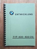 BMW 630 - 633 CSi Entwicklung ringband documentatie, Ophalen of Verzenden