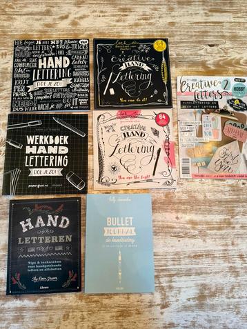 6 boeken Handletteren + een tijdschrift beschikbaar voor biedingen