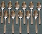 Nr J94: 11 Verzilverde Gero art-deco dinerlepels, Antiek en Kunst, Antiek | Bestek, Ophalen of Verzenden