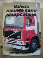 Volvo F10 F12 Brochure 1983 Semi-Slaapcabine, Volvo, Zo goed als nieuw, Volvo, Ophalen