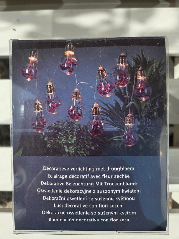 Decoratieve Lampjes met Droogbloemen, Huis en Inrichting, Lampen | Overige, Nieuw, Ophalen of Verzenden