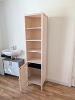 Boekenkast Doddy - hout/webbing Leenbakker, Ophalen, Minder dan 50 cm, Met deur(en), Grenenhout