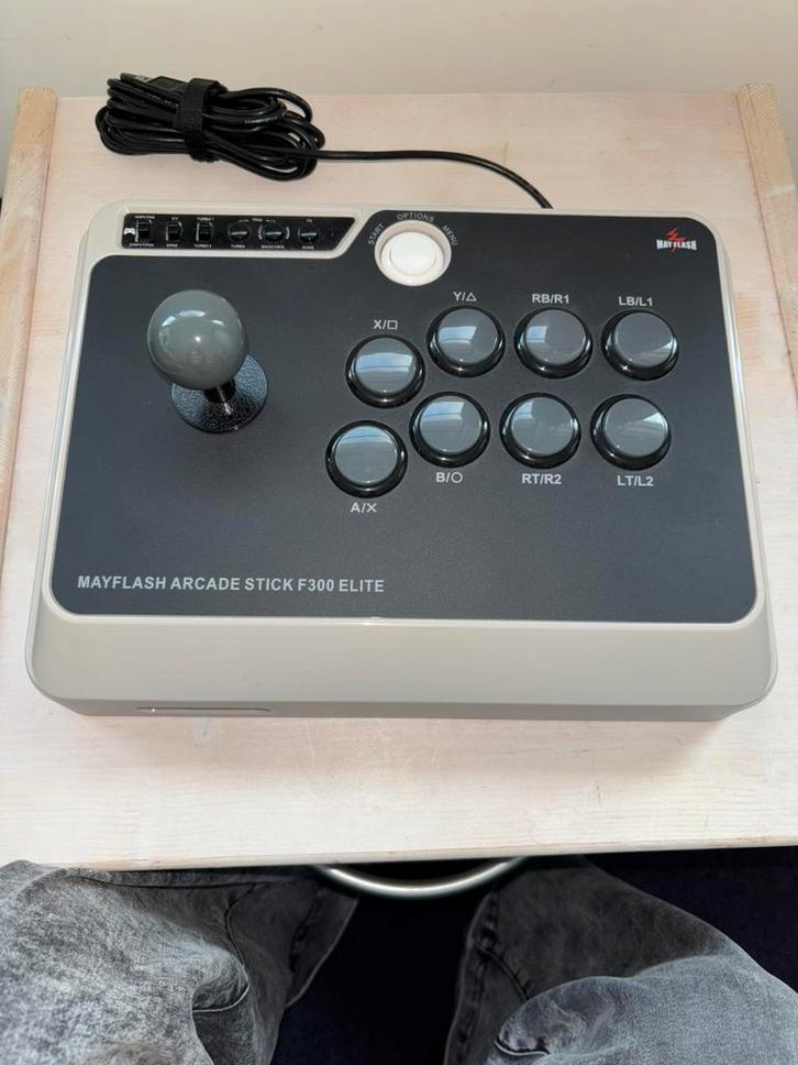 Mayflash Arcade Stick F300 ELITE, Spelcomputers en Games, Spelcomputers | Overige, Zo goed als nieuw, Ophalen