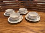 4 Arzberg Porseleinen Koffiekopjes, Gebruikt, Ophalen of Verzenden, Effen, Kop(pen) en/of Schotel(s)