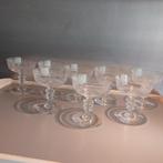 Zeldzame kristallen glazen van Val Saint Lambert decor Othon, Antiek en Kunst, Antiek | Glas en Kristal, Ophalen of Verzenden