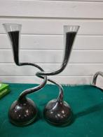 Vazen kronkel van glas met zwart zaad, Ophalen of Verzenden
