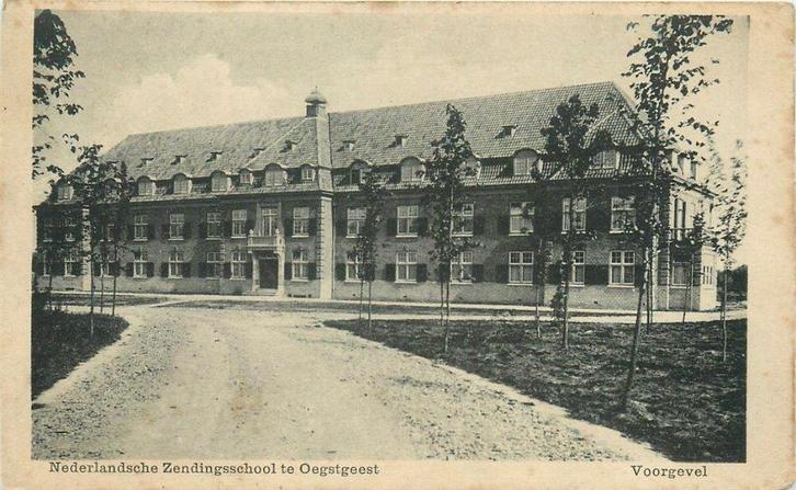 701120017 Oegstgeest Nederlandsche Zendingsschool, Verzamelen, Ansichtkaarten | Nederland, Zuid-Holland, Voor 1920, Verzenden