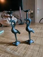 Antiek, kraanvogel op schildpad., Antiek en Kunst, Ophalen of Verzenden