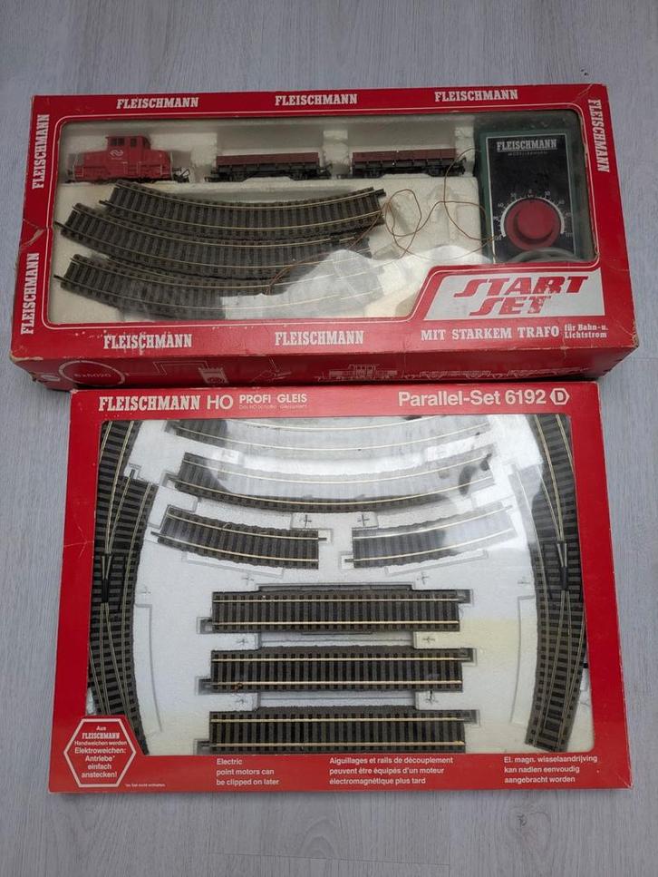 Fleischmann HO set met profi rails, Hobby en Vrije tijd, Modeltreinen | Overige schalen, Zo goed als nieuw, Gelijkstroom, Fleischmann
