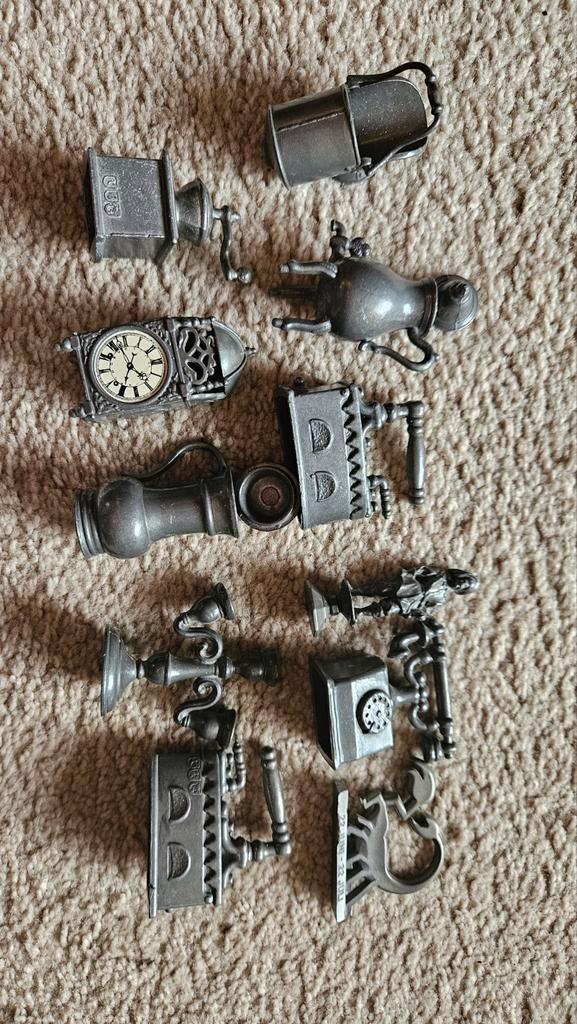 Oude Tinnen Miniaturen Collectie, Antiek en Kunst, Antiek | Tin, Ophalen of Verzenden