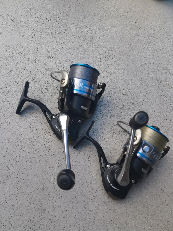 2x preston pcr 5000., Watersport en Boten, Hengelsport | Witvissen, Gebruikt, Molen, Ophalen