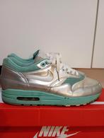 Nike Air Max 1 Metallic Silver Turquoise heren eur 43, Ophalen of Verzenden, Zo goed als nieuw, Sneakers of Gympen, Nike