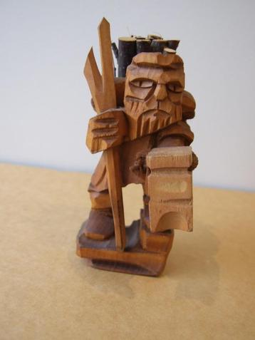 Beeldje hout houthakker Noorwegen beschikbaar voor biedingen