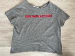 Dames shirt grijs maat XS pull&bear, Ophalen of Verzenden, Zo goed als nieuw, Korte mouw, Pull & Bear