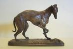 Antieke windhond in brons door Louis Kley, laat 1800, Verzenden