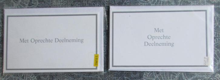 21 pakjes condoleantiekaartjes enkel met enveloppe, Diversen, Wenskaarten, Nieuw, Ophalen of Verzenden
