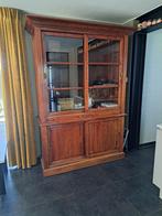 Vitrinekast 226x167x53 mahonie, Ophalen, Met deur(en), 200 cm of meer, Zo goed als nieuw