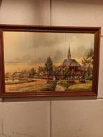 tegeltableau Oudhoornse kerk, Antiek en Kunst, Kunst | Schilderijen | Abstract, Ophalen of Verzenden