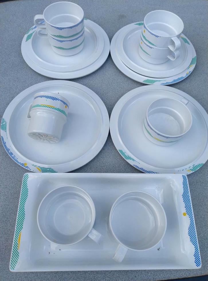 Camping Servies - Mepal, Caravans en Kamperen, Kampeeraccessoires, Gebruikt, Ophalen