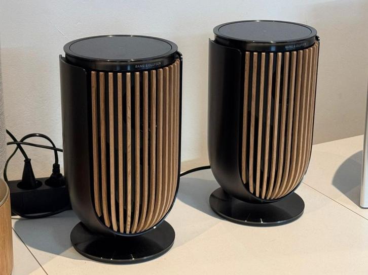 Beolab 8 Black Anthracite + Light Oak | B&O Bang en Olufsen, Audio, Tv en Foto, Luidsprekers, Zo goed als nieuw, Front, Rear of Stereo speakers