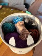 Mandje met wol, Ophalen of Verzenden, Breien of Haken, Wol of Garen