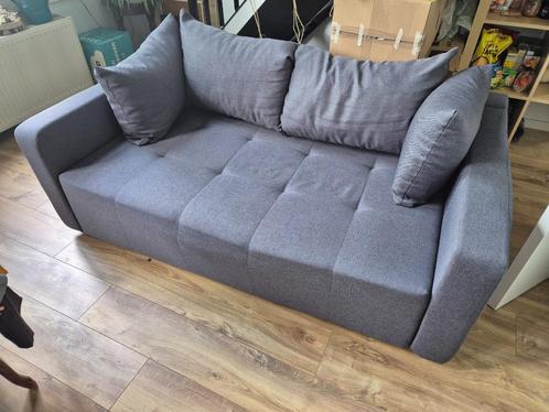 Slaapbank, Huis en Inrichting, Slaapkamer | Slaapbanken, Zo goed als nieuw, 80 cm, 190 cm of minder, Eenpersoons, Grijs, Ophalen