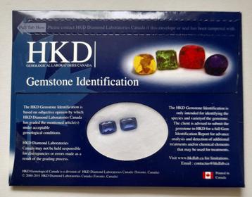 2 x Natural Color Change Fluorite - 4.64 ct - Sealed Cert. beschikbaar voor biedingen