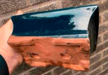 Bonsai schaal blauw geglazuurd aardewerk 19,4x13,6x7 beschikbaar voor biedingen