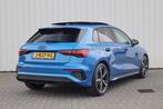 Audi A3 Sportback 35 TFSI 150pk S-tronic S Edition | Panoram, Auto's, Audi, 12 maanden, Stof, 4 cilinders, Blauw