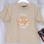 Beige t-shirt Phat Farm maat 68/74 *NIEUW* (2369), Kinderen en Baby's, Babykleding | Maat 68, Nieuw, Ophalen of Verzenden, Phat Farm
