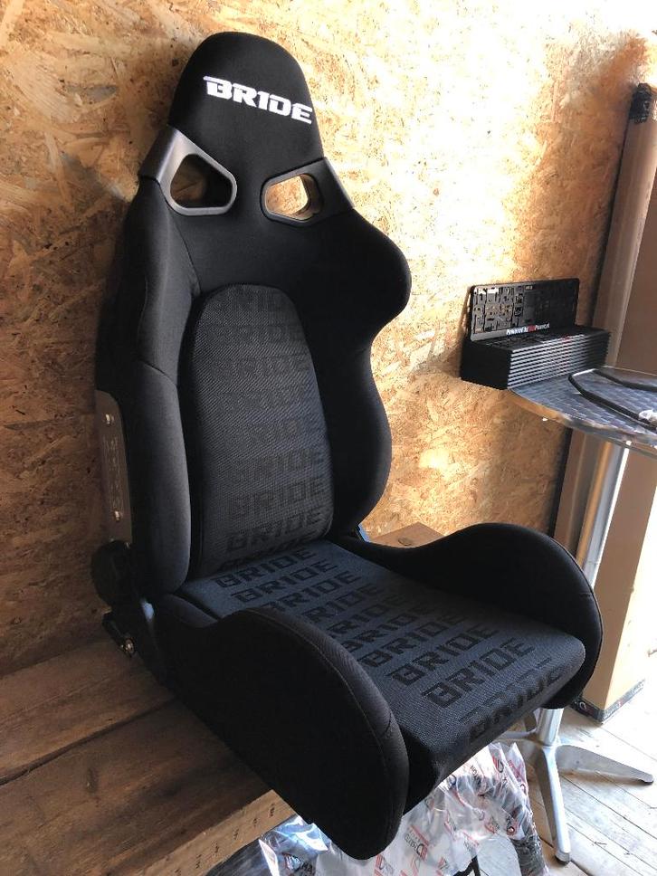 Bride Cuga kuipstoel sportstoel autostoel schaalstoel Zwart, Auto diversen, Tuning en Styling, Ophalen of Verzenden