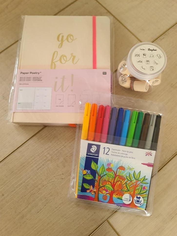 Bullet journal set, Hobby en Vrije tijd, Tekenen, Nieuw, Boek of Gids, Ophalen of Verzenden