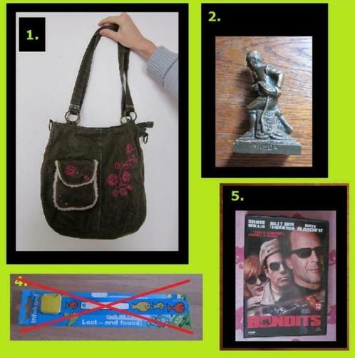 pakket 9 artikelen spullen boek tas vazen dvd kwartet zeep &, Diversen, Rommelmarktspullen, Gebruikt, Ophalen of Verzenden