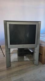 Sony trinitron tv met glazen tv meubel, Ophalen, 100 cm of meer, Sony