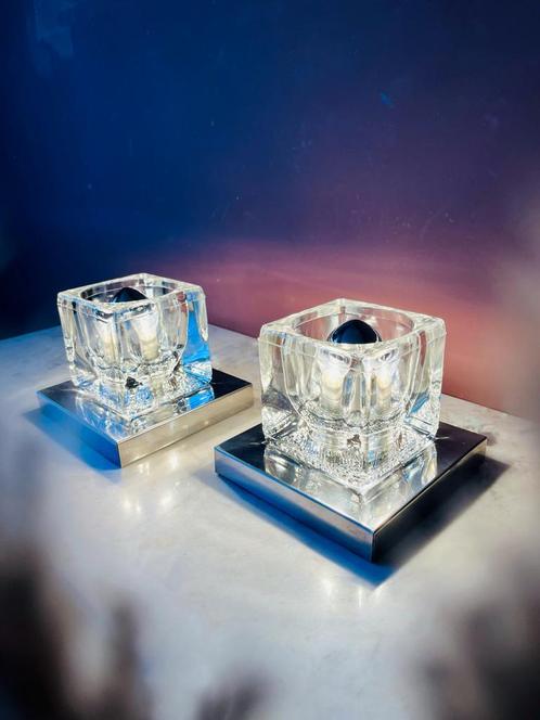 Set Peill & Putzler Ice Cube Wandlampen, Huis en Inrichting, Lampen | Wandlampen, Nieuw, Glas, Ophalen of Verzenden